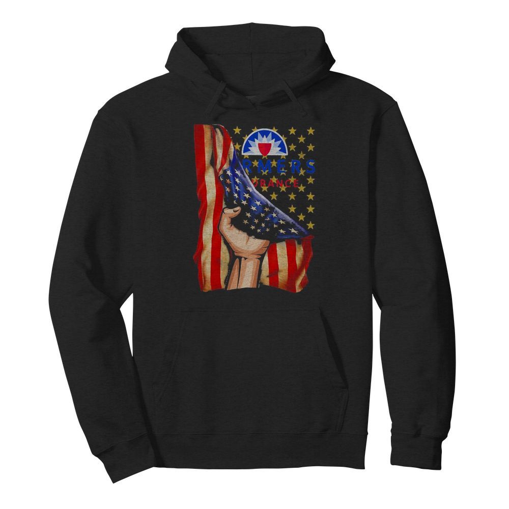 Farmers insurance american flag independence day  Unisex Hoodie