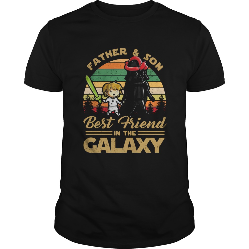 Father and son best friend in the galaxy vintage shirt