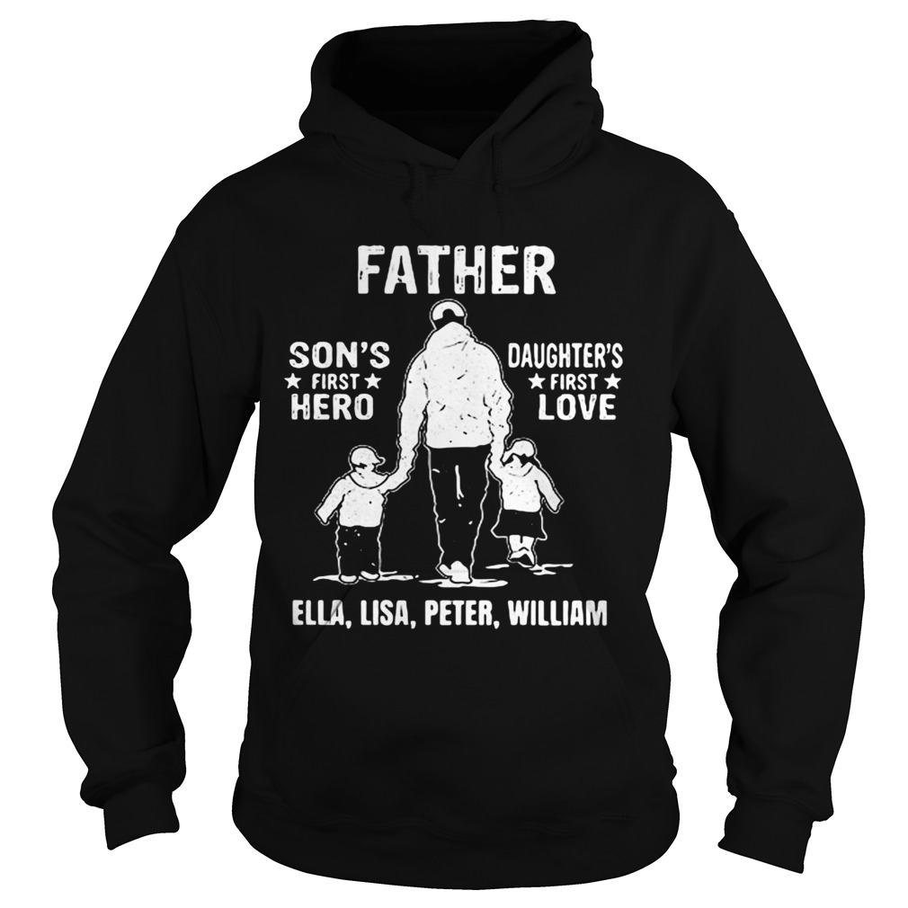 Father sons first hero daughters first love  Hoodie