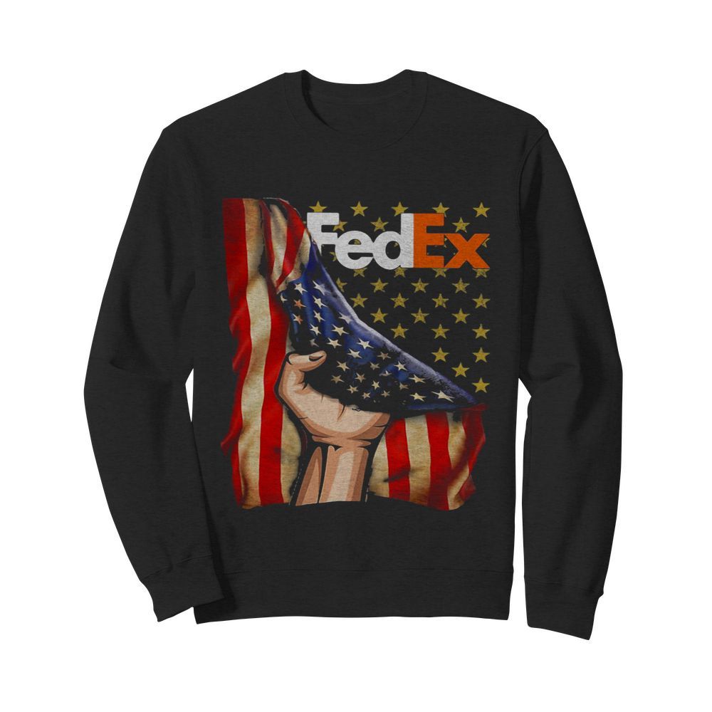 Fedex american flag happy independence day  Unisex Sweatshirt