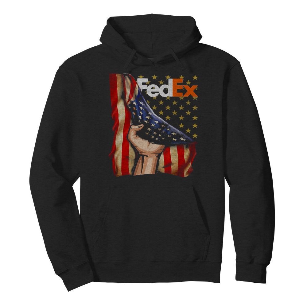 Fedex american flag happy independence day  Unisex Hoodie