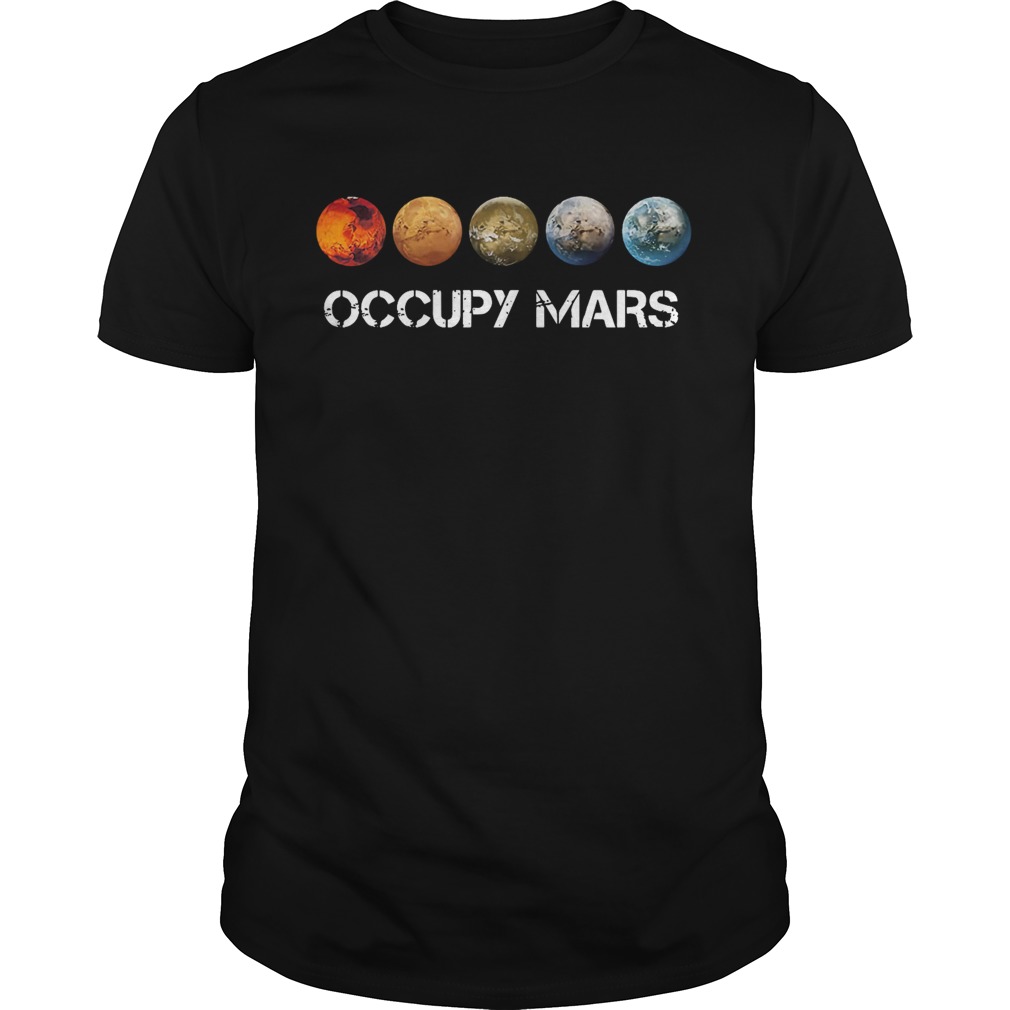 Five Occupy Mars Nasa SpaceX shirt