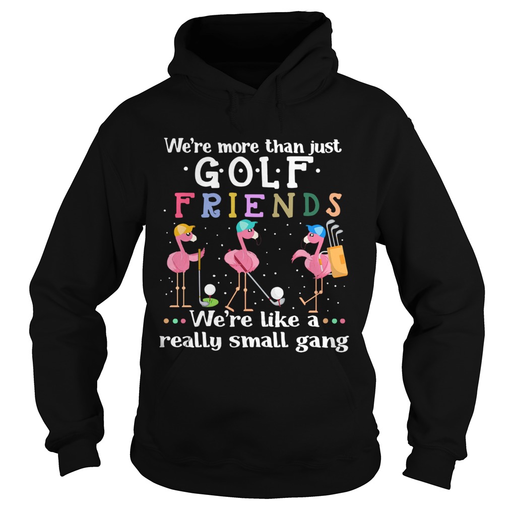 Flamingo Were More Than Just Golf Friends Were Like A Really Small Gang  Hoodie