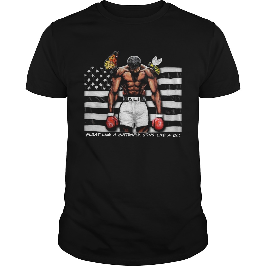 Float Like A Butterfly Sting Like A Bee Flag shirt