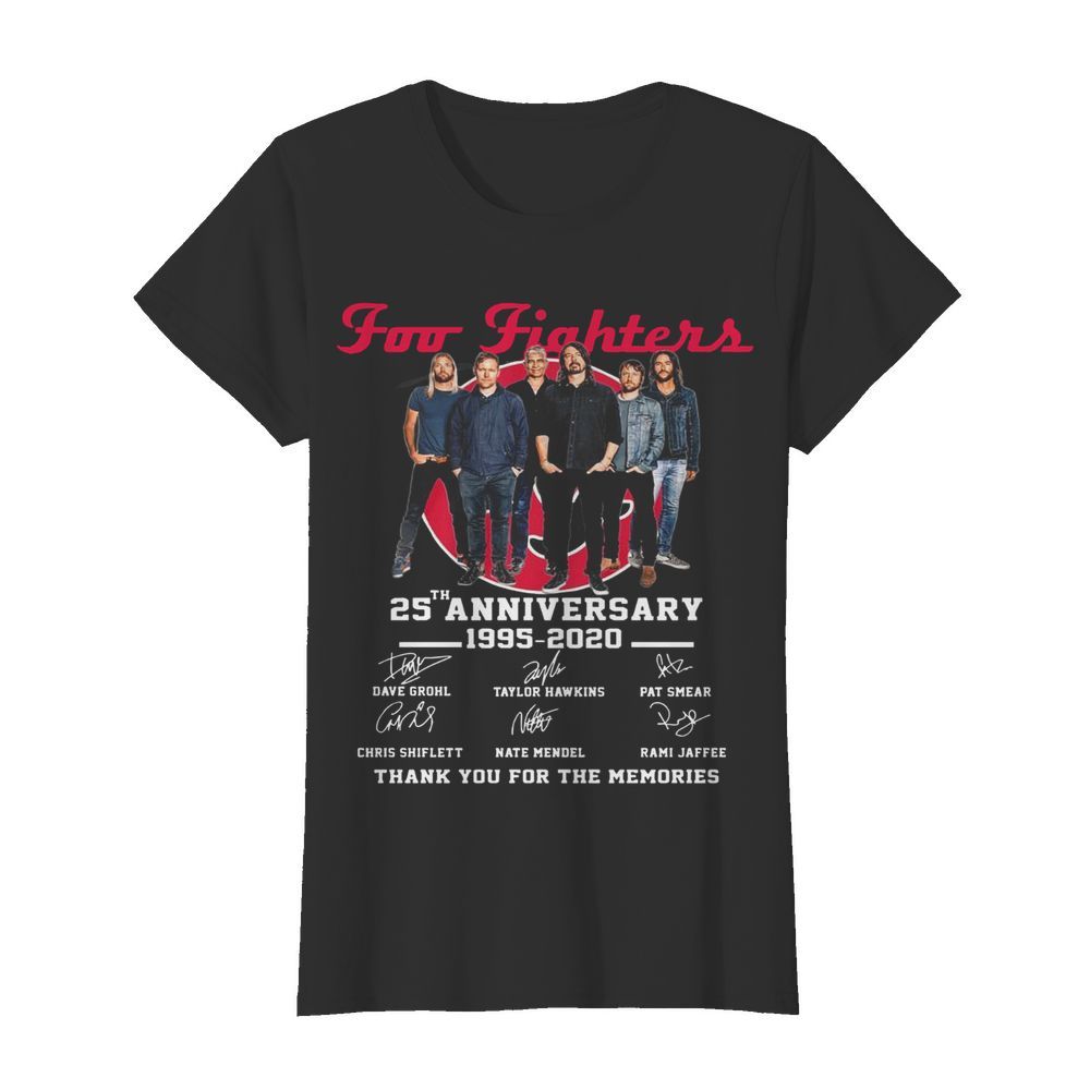 Foo Fighters 25th Anniversary 1994-2019 Signatures  Classic Women's T-shirt