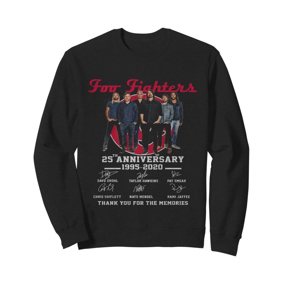 Foo Fighters 25th Anniversary 1994-2019 Signatures  Unisex Sweatshirt