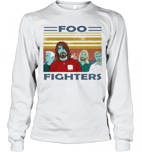 Foo Fighters Vintage Retro T-Shirt Long Sleeved T-shirt 