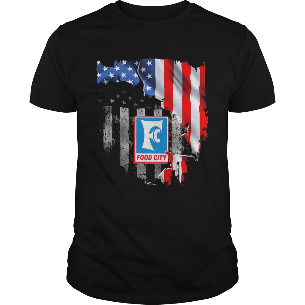 Food city american flag independence day shirt