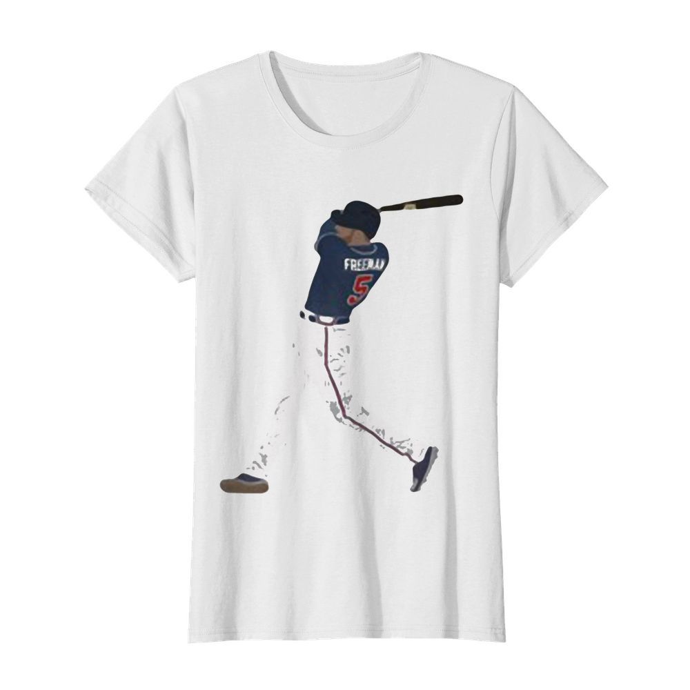 Freddie freeman 5 atlanta braves baseball team player  Classic Women's T-shirt