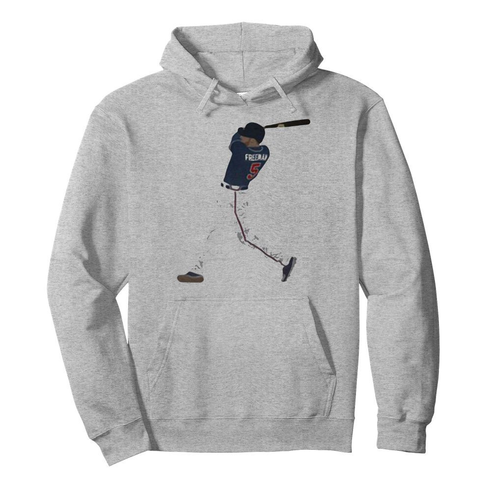 Freddie freeman 5 atlanta braves baseball team player  Unisex Hoodie