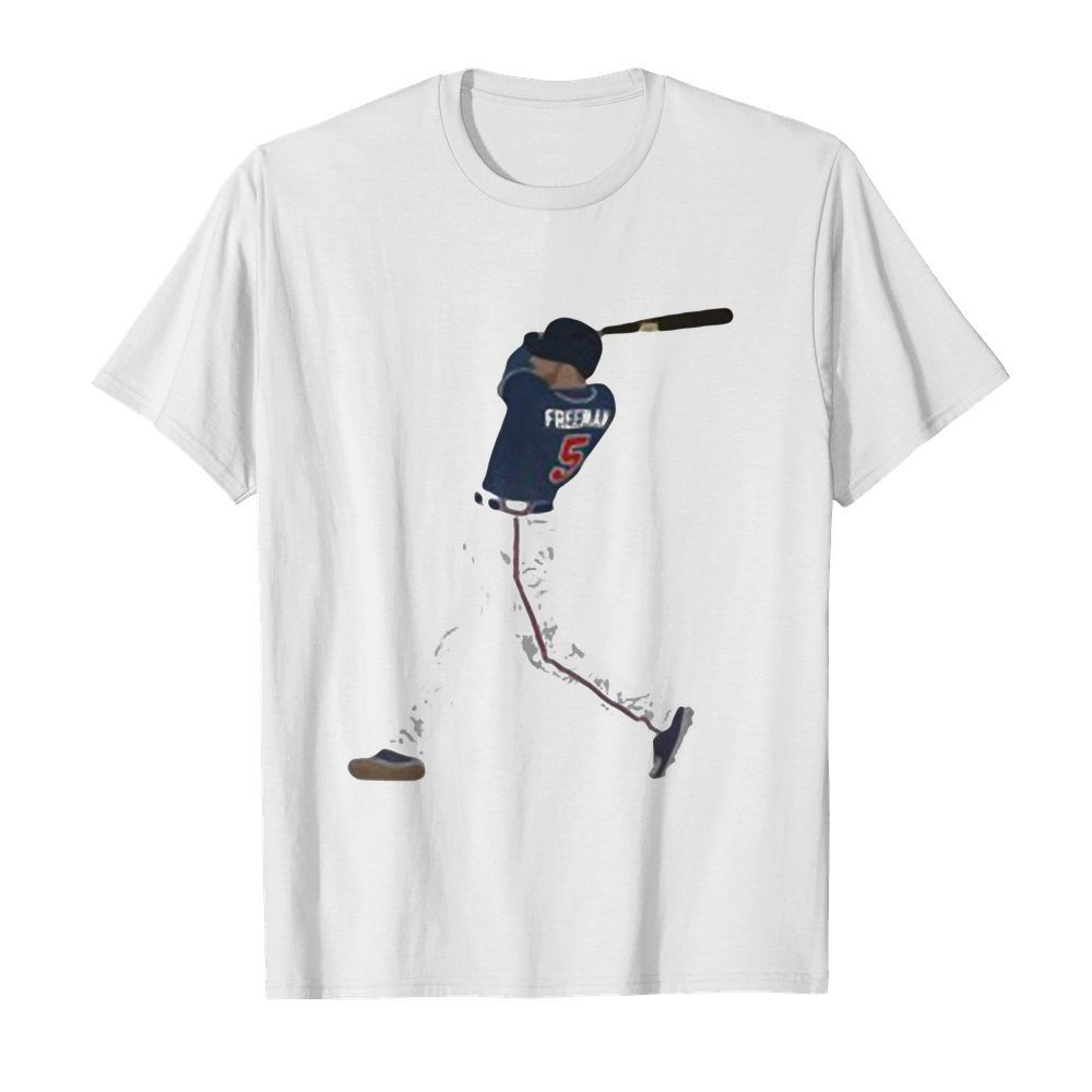 Freddie freeman 5 atlanta braves baseball team player  Classic Men's T-shirt