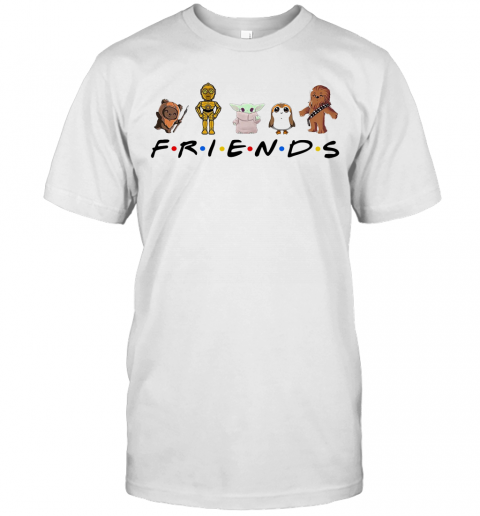 Friends Star Wars Cartoon Characters T-Shirt