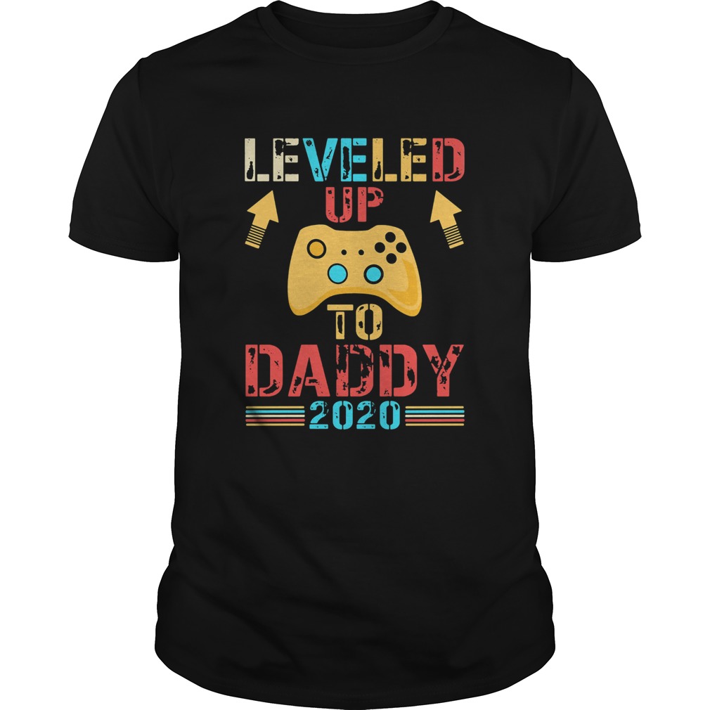 Game leveled up to daddy 2020 happy fathers day shirt