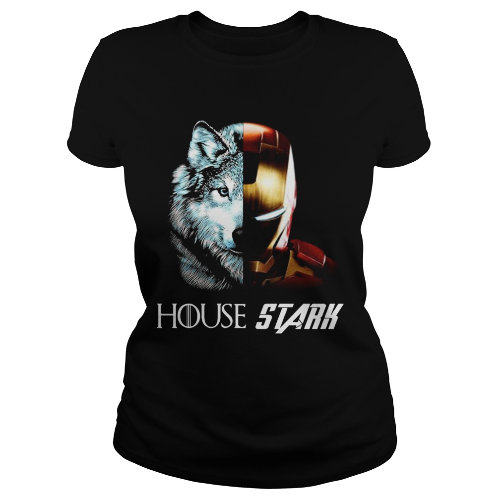 Game of Thrones House Stark Wolf Tony Stark Iron Man  Classic Ladies