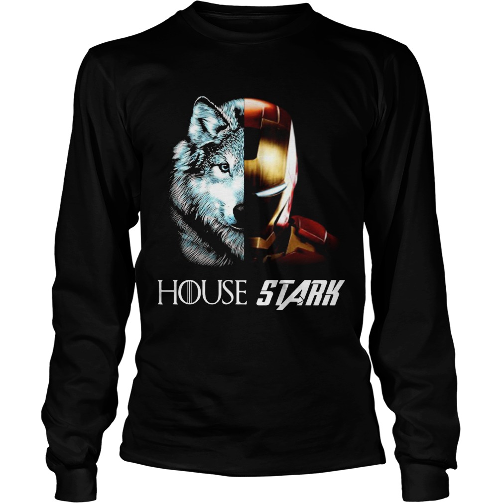 Game of Thrones House Stark Wolf Tony Stark Iron Man  Long Sleeve