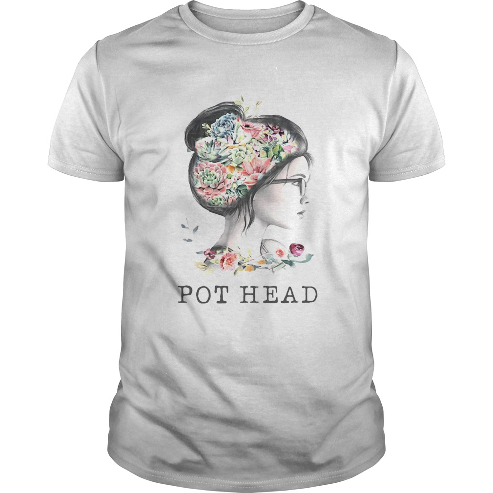 Garden Flower Girl Pot Head shirt