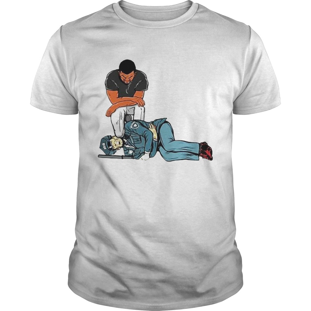 George Floyd Killing Police Stomach Ache Boy Stock shirt