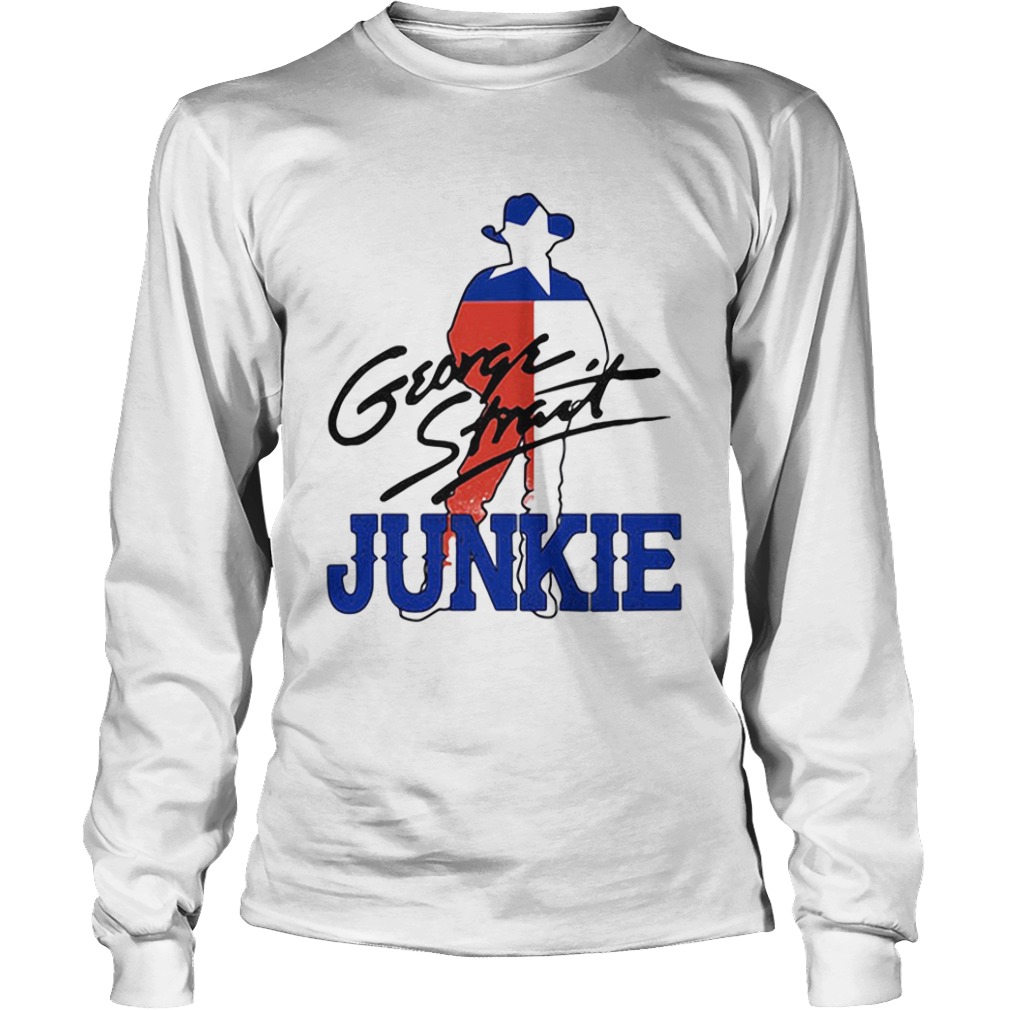 George strait junkie flag signature  Long Sleeve