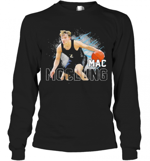 Georgetown Hoyas 2 Mac Mcclung Basketball T-Shirt Long Sleeved T-shirt 