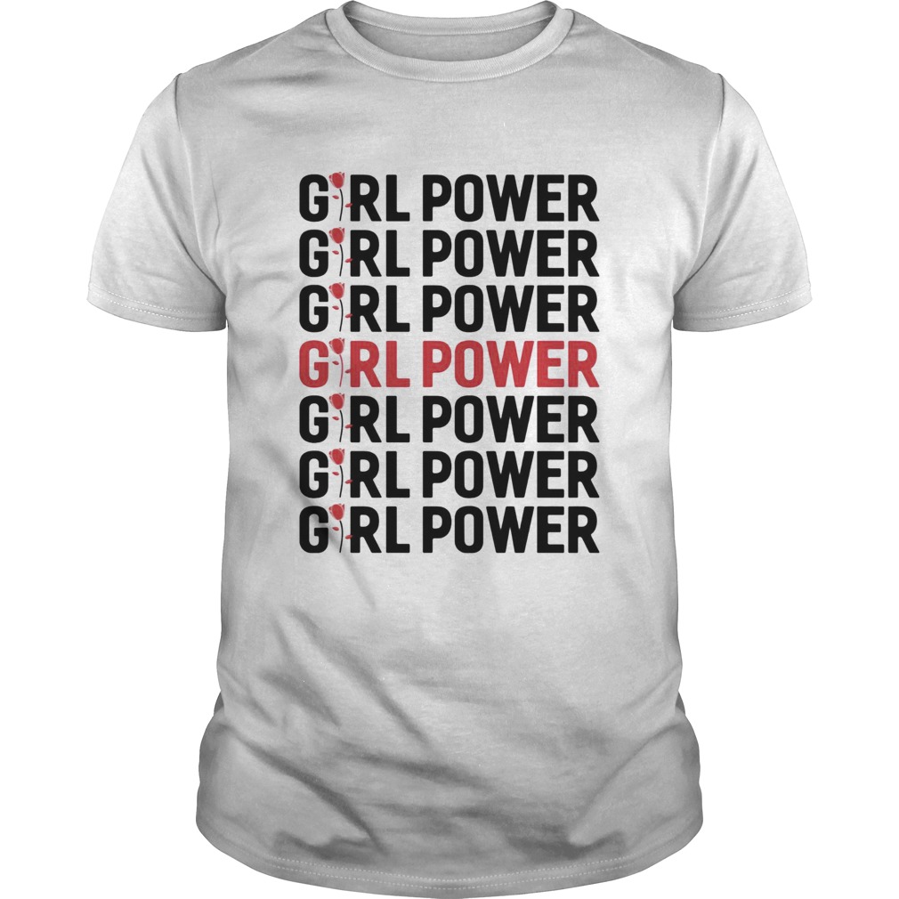 Girl Power Red Black shirt