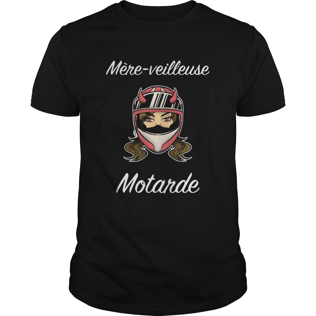 Girl wear helmet mereveilleuse motarde shirt