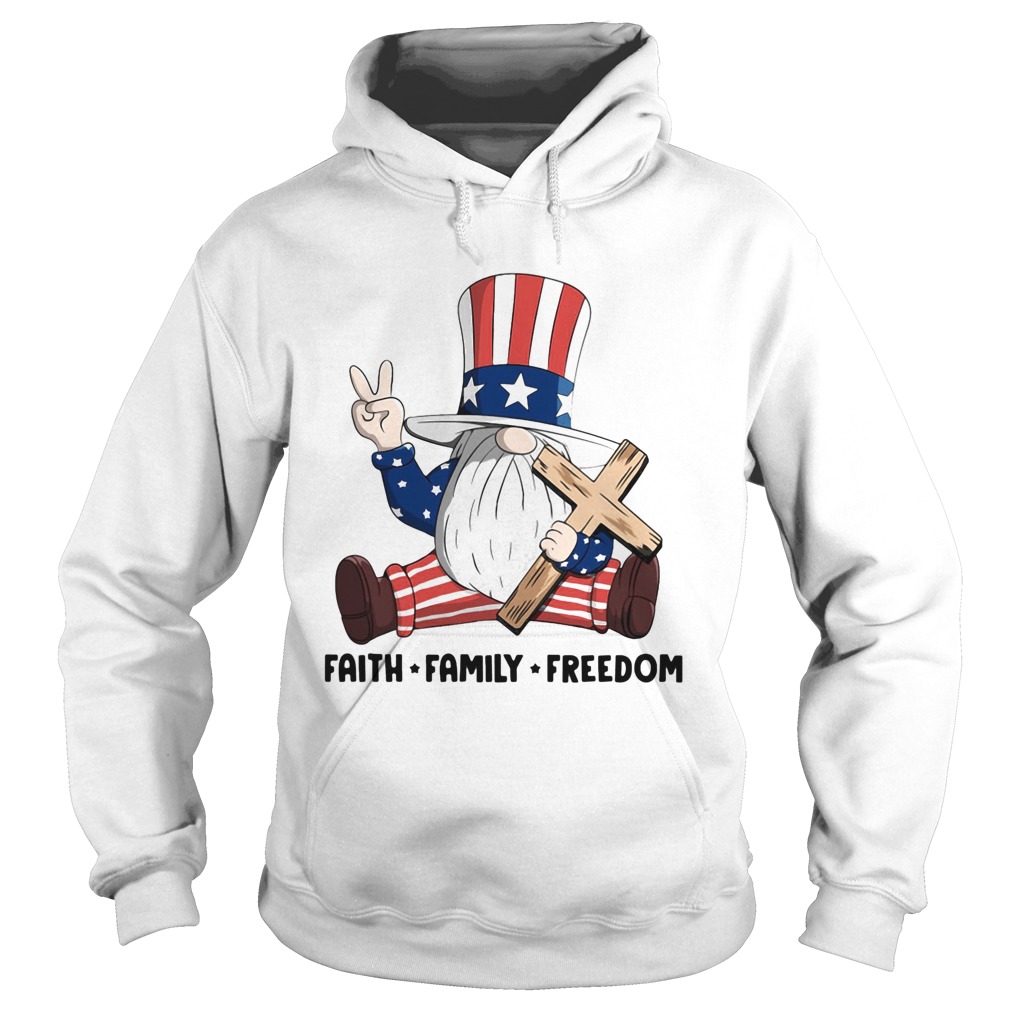 Gnomes faith family freedom firework american independence day  Hoodie