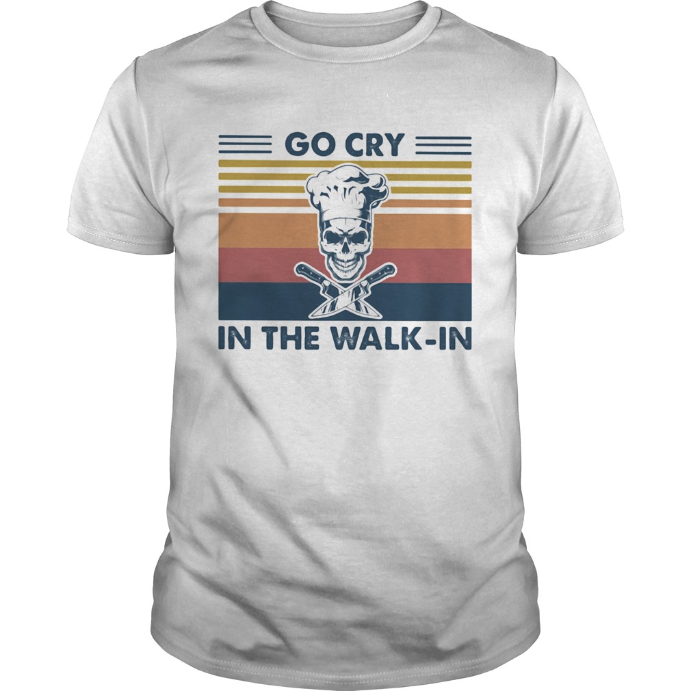 Go cry in the walkin skull vintage retro  Unisex