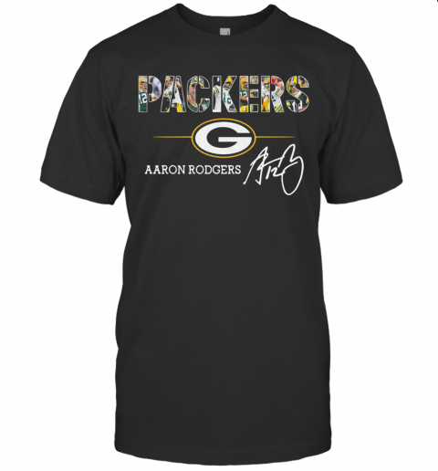 Green Bay Packers Aaron Rodgers Signature T-Shirt