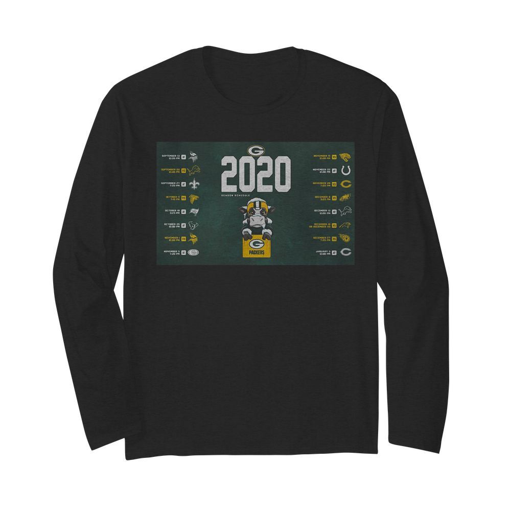 Green bay packers football 2020 season schedule buffalo  Long Sleeved T-shirt 