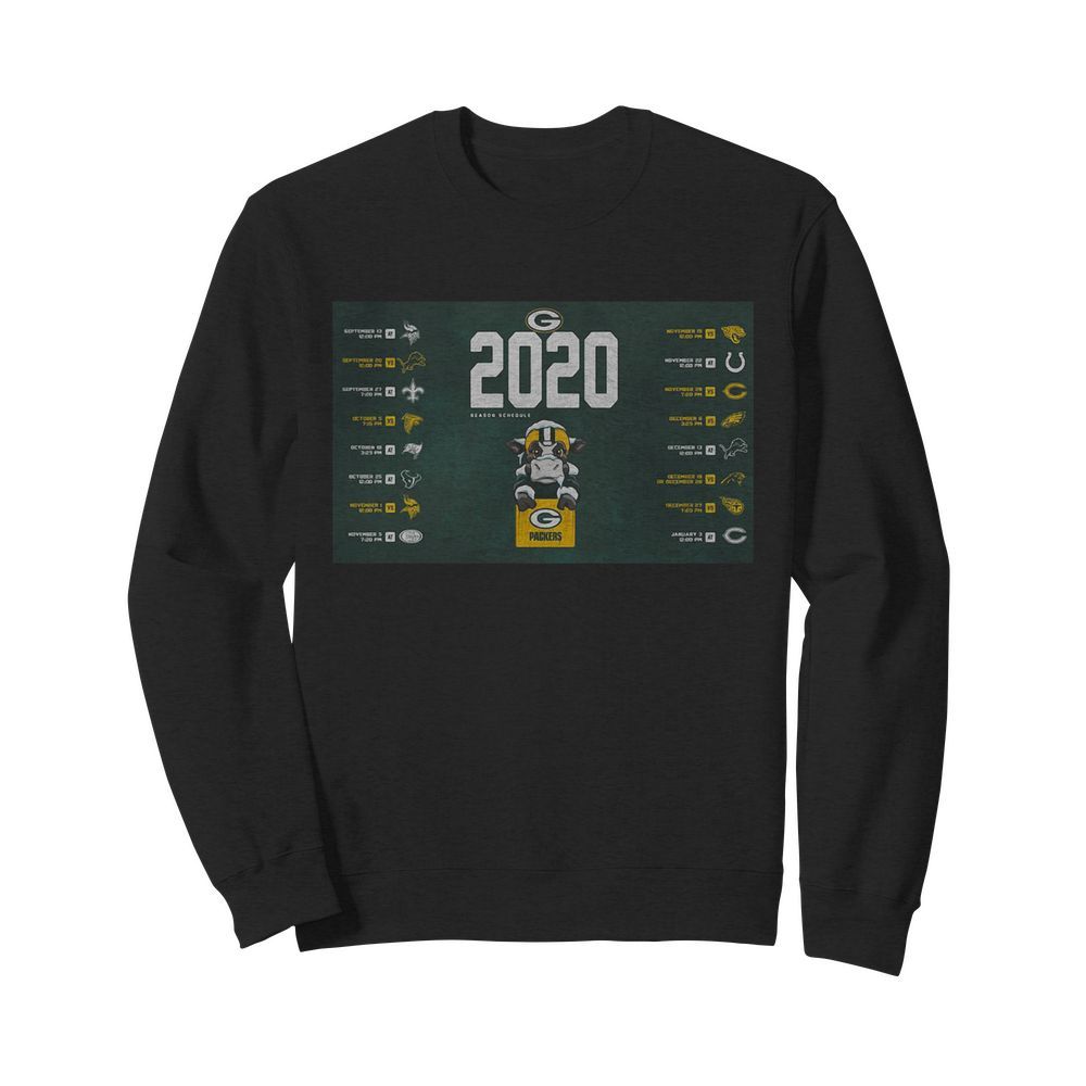 Green bay packers football 2020 season schedule buffalo  Unisex Sweatshirt