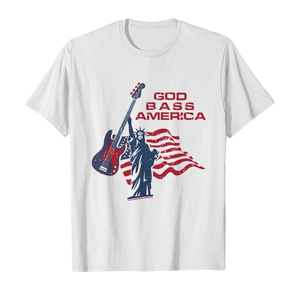 Guitar God Bas America Flag shirt