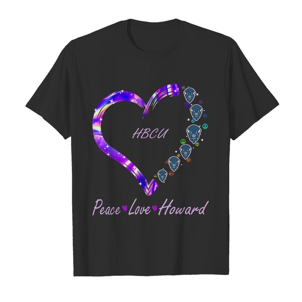 HBCU peace love Howard heart  Classic Men's T-shirt