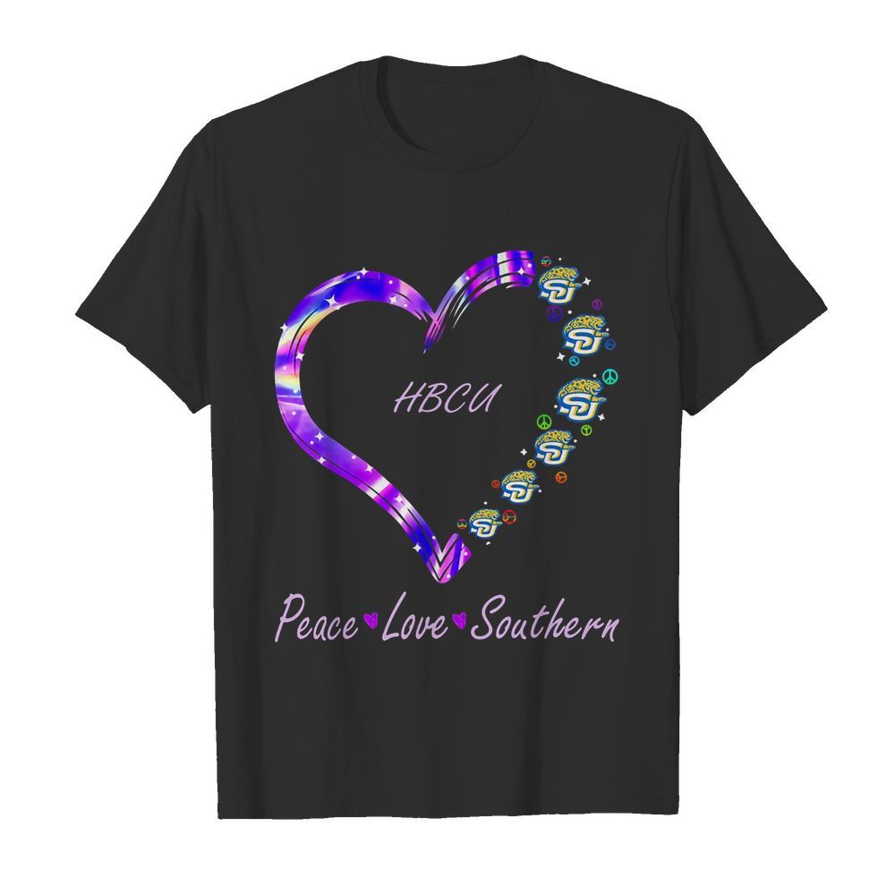 HBCU peace love Southern heart shirt