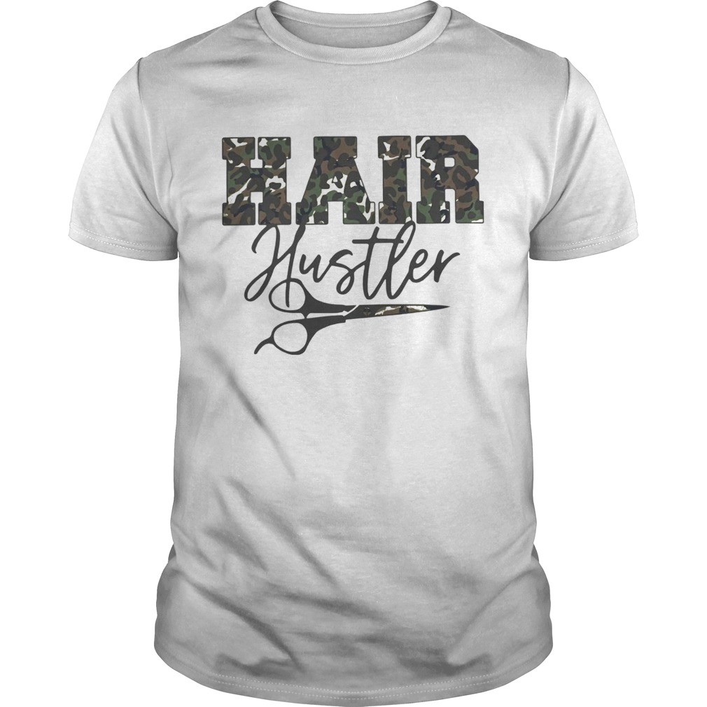 Hairdresser Hair Hustler Camo Pattern shirt