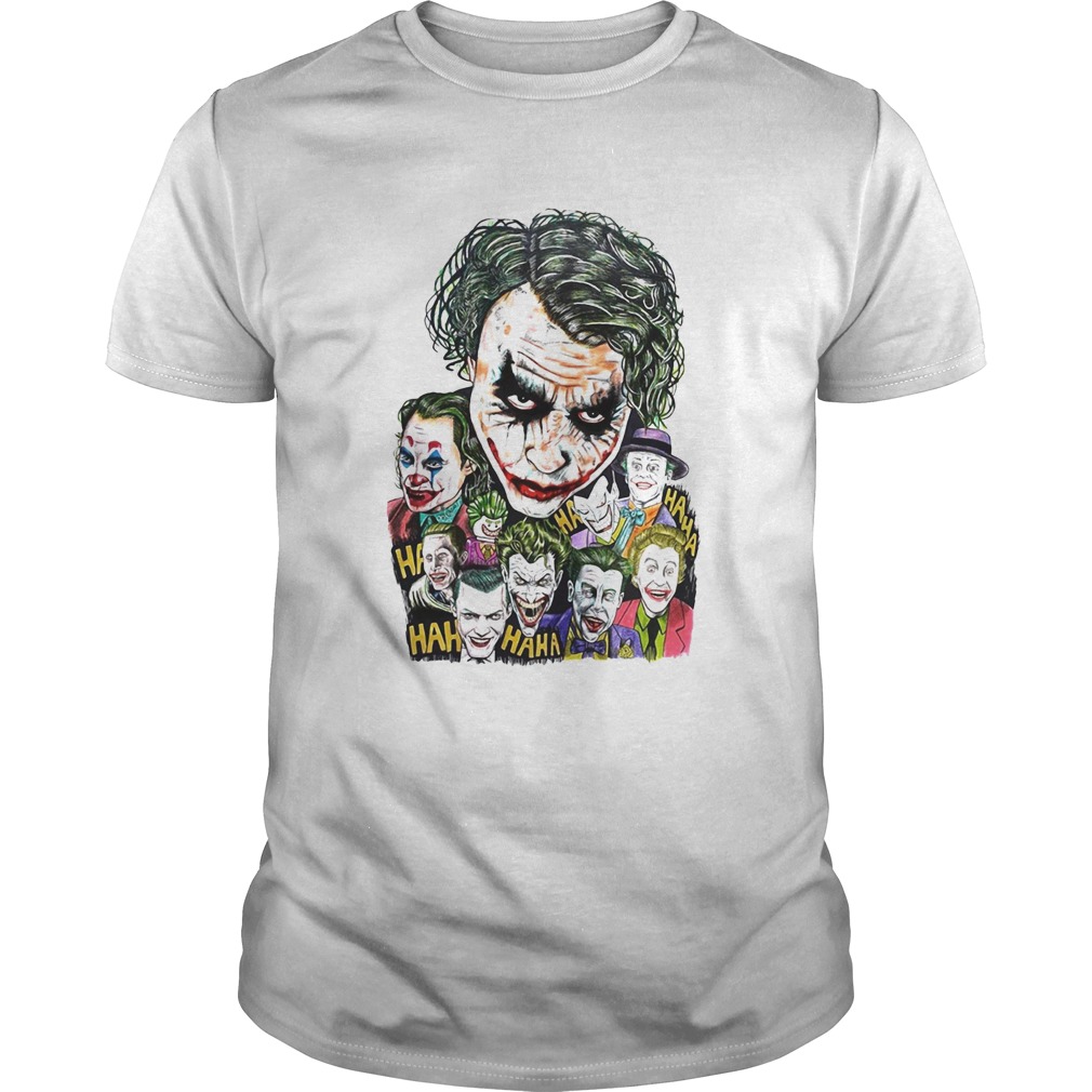 Halloween joker characters art shirt