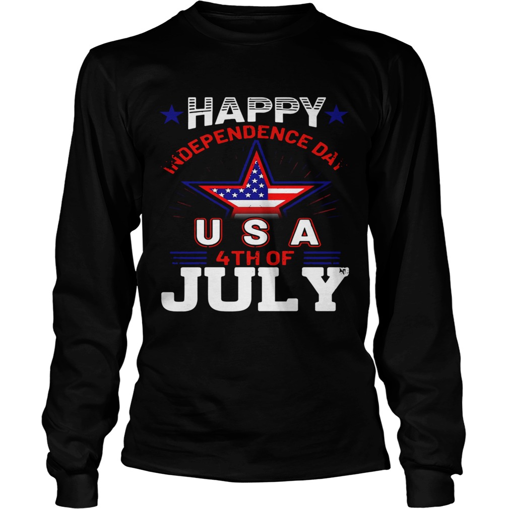 Happy Independence Day USA 4Th Of July  Long Sleeve