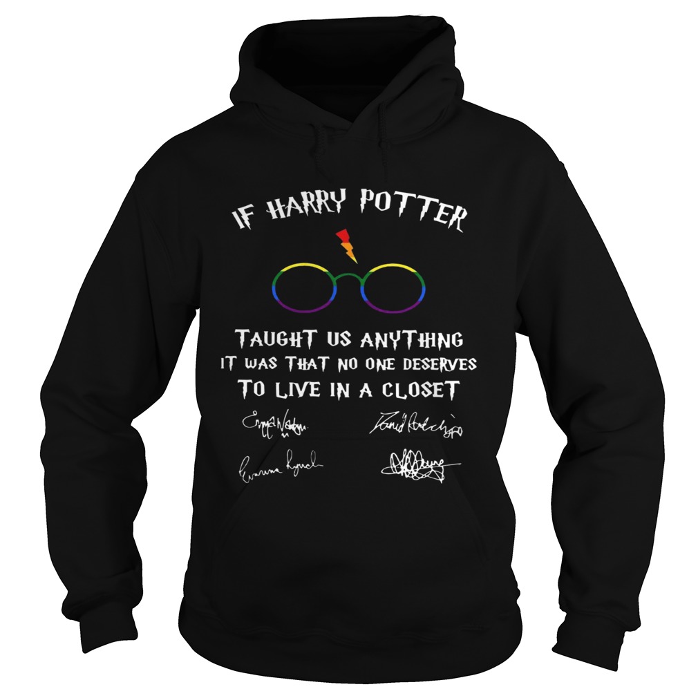 Happy LGBT If Harry Potter Taught Us Anything It Was That No One  Hoodie