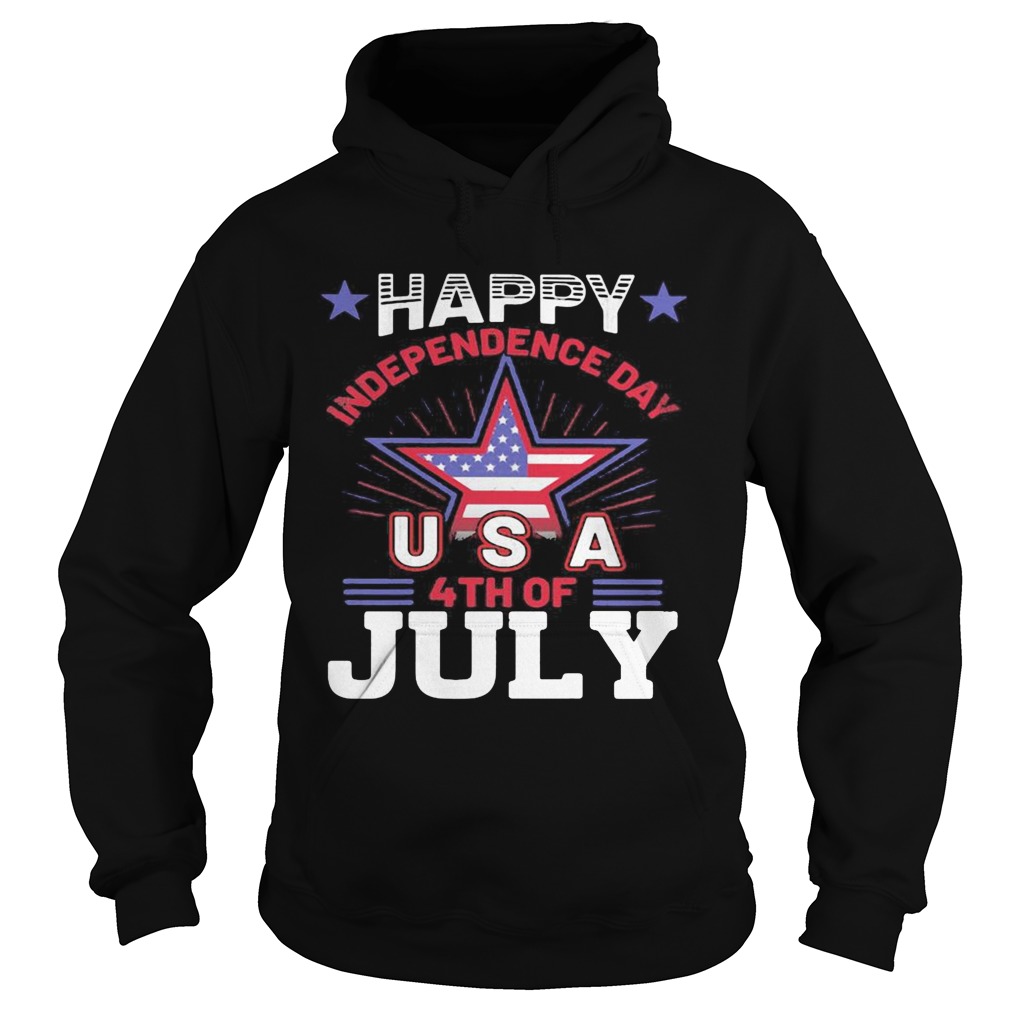 Happy independence day usa 4th of july flag star  Hoodie