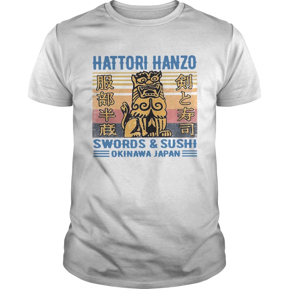 Hattori Hanzo SwordsSushi Okinawa Japan Vintage shirt