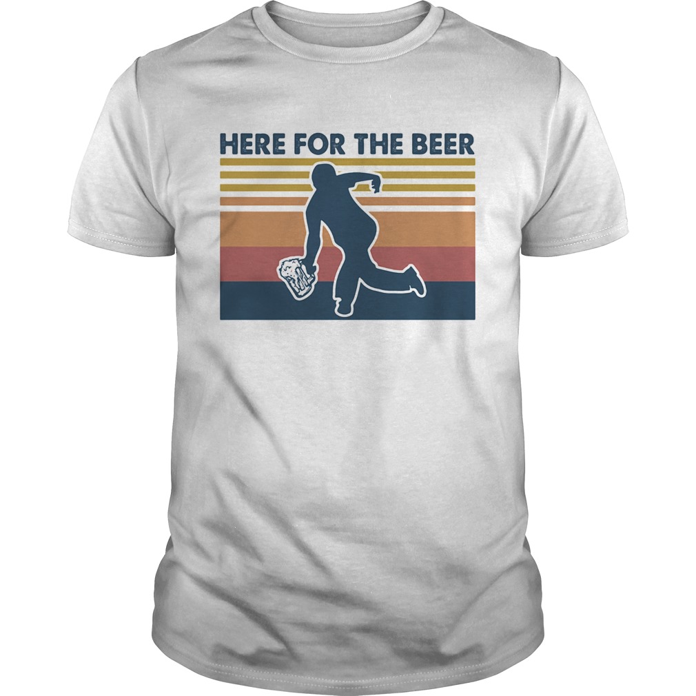 Here for the beer vintage retro shirt