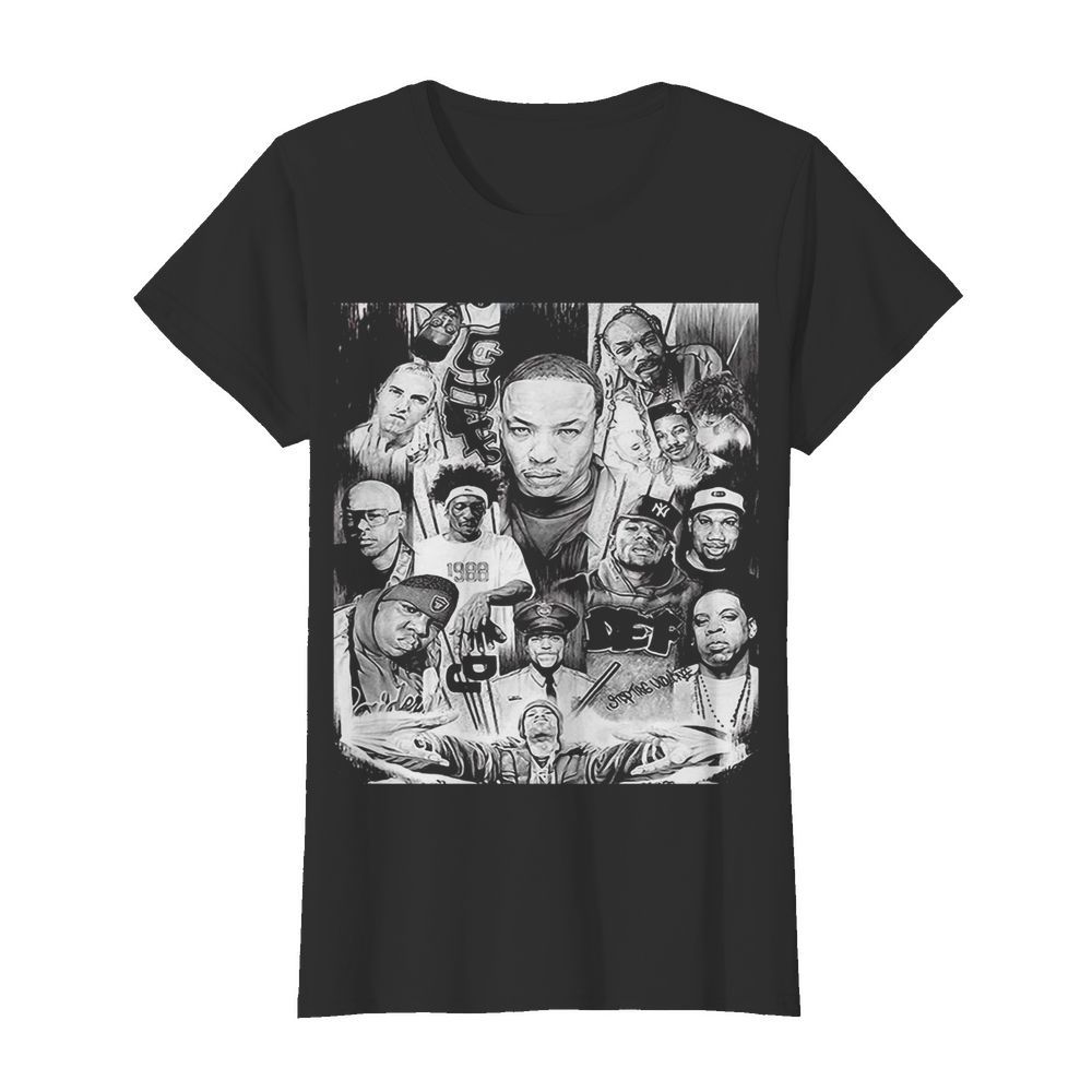 Hip hop royalty rap gods eminem dr dre 2 pac 50 cent snoop dogg ice cube nwa  Classic Women's T-shirt