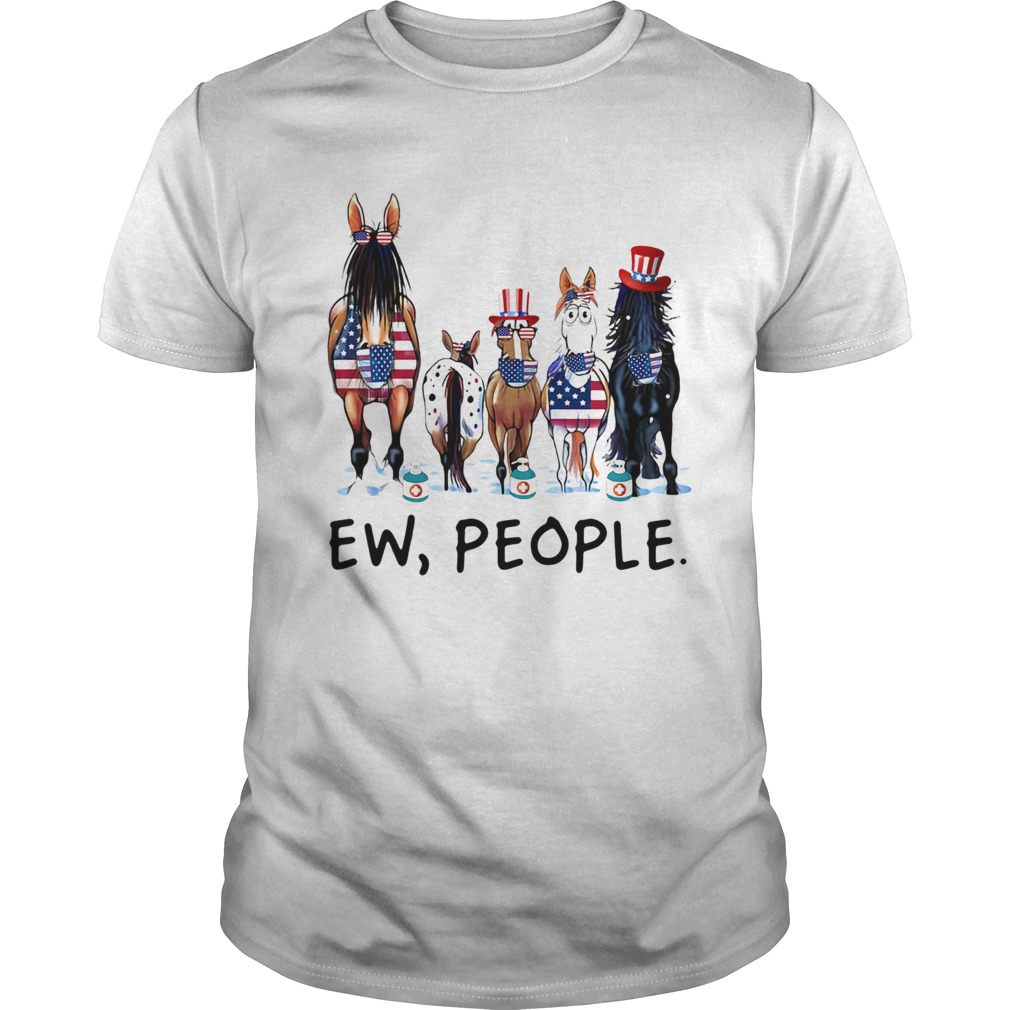 Horses soap ew people american flag independence day shirt