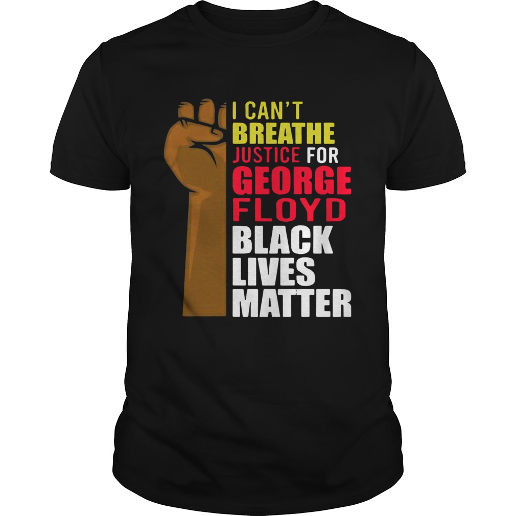 I Cant Breathe Justice For George Floyd Black Lives Matter Twill Cap shirt