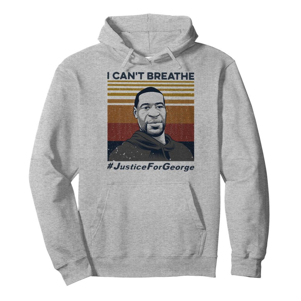 I Can't Breathe Justice For George Vintage  Unisex Hoodie