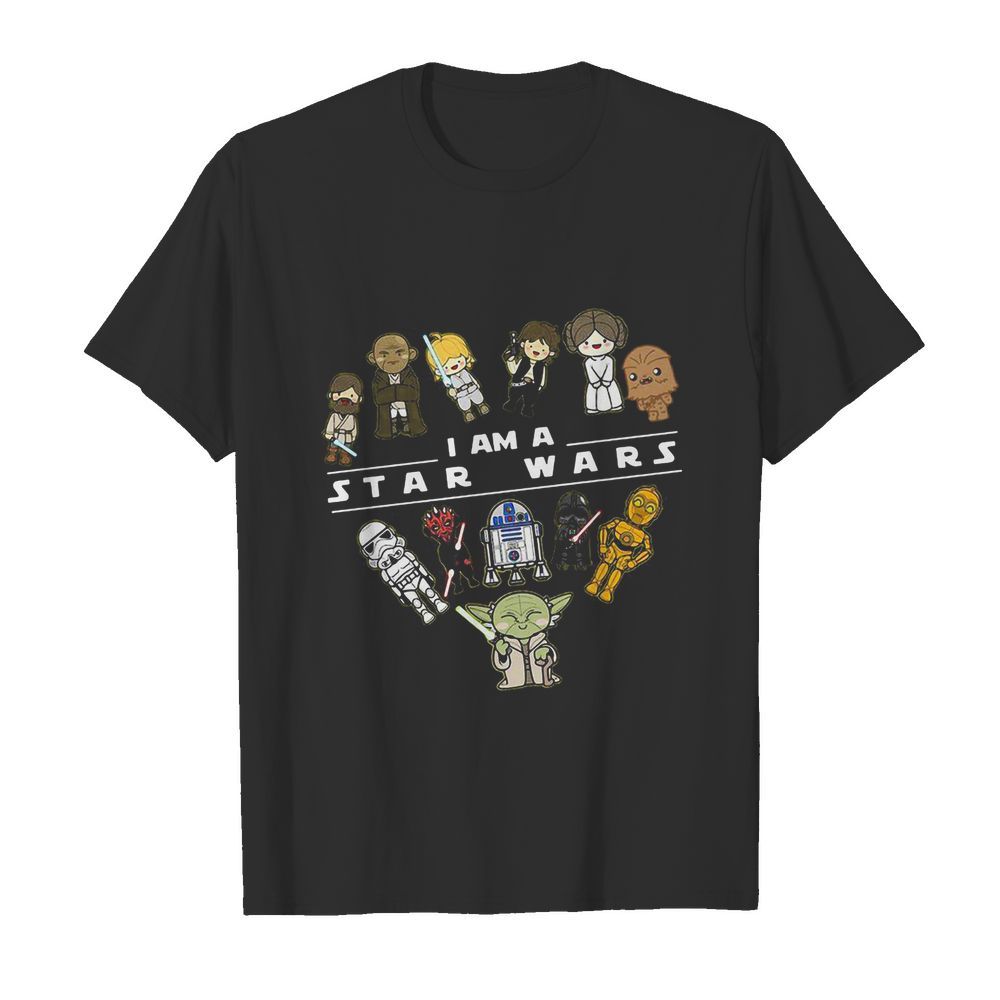 I am a star wars characters chibi heart shirt