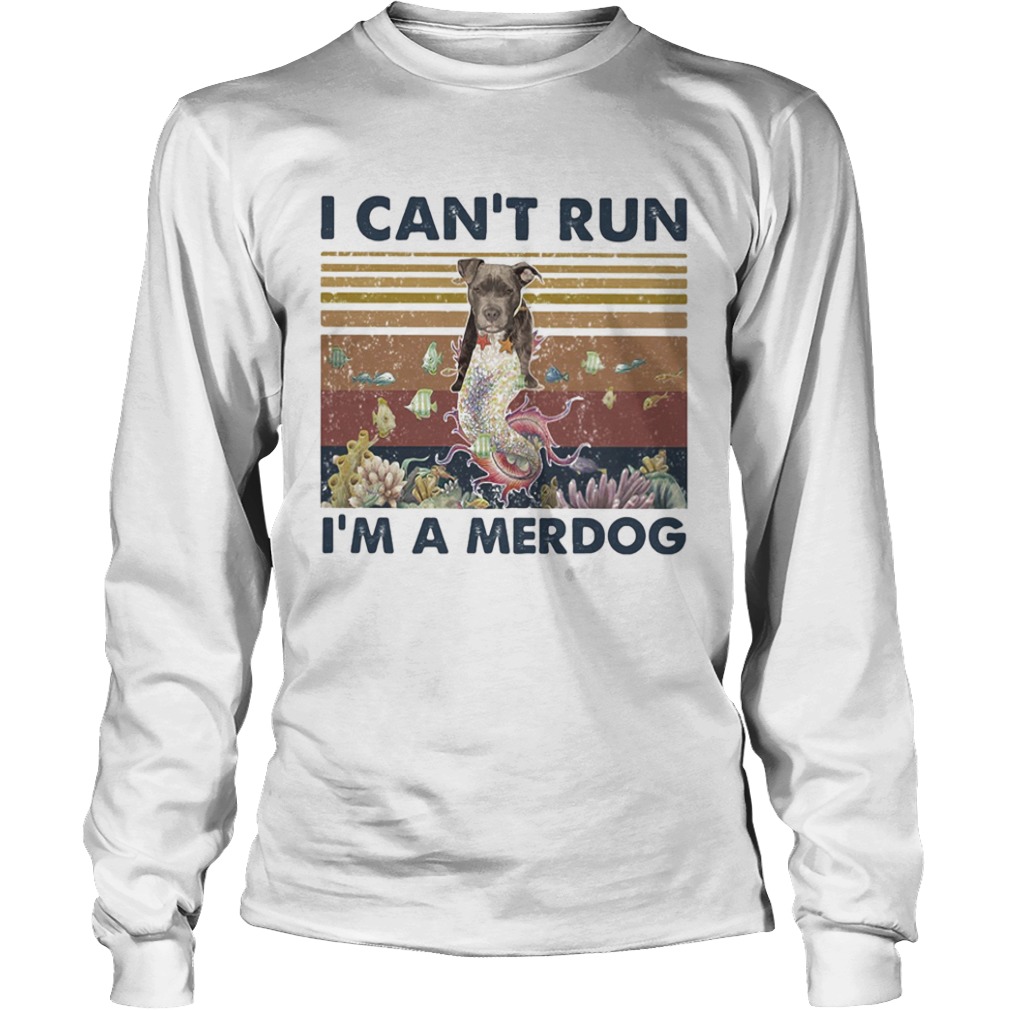 I cant run Im a merdog vintage retro  Long Sleeve