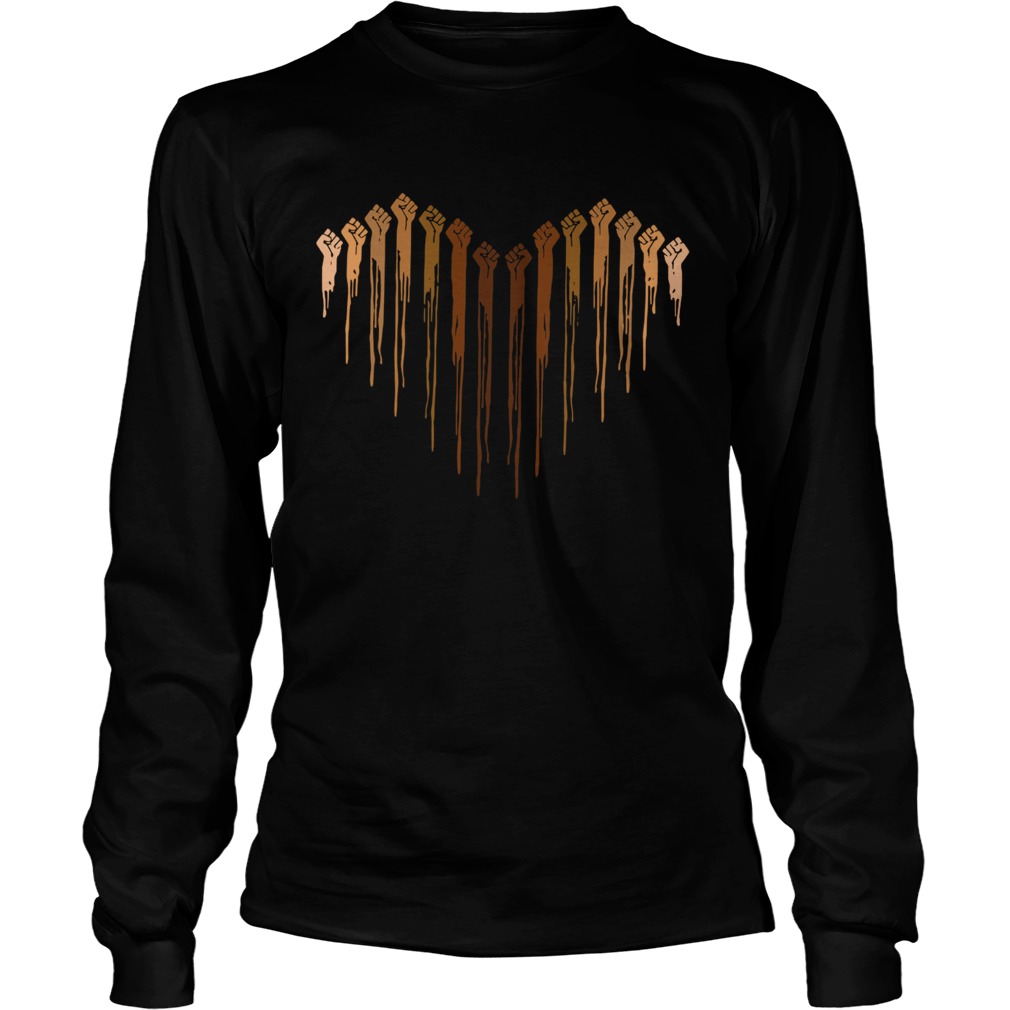 I love Heart Black Live Matter  Long Sleeve