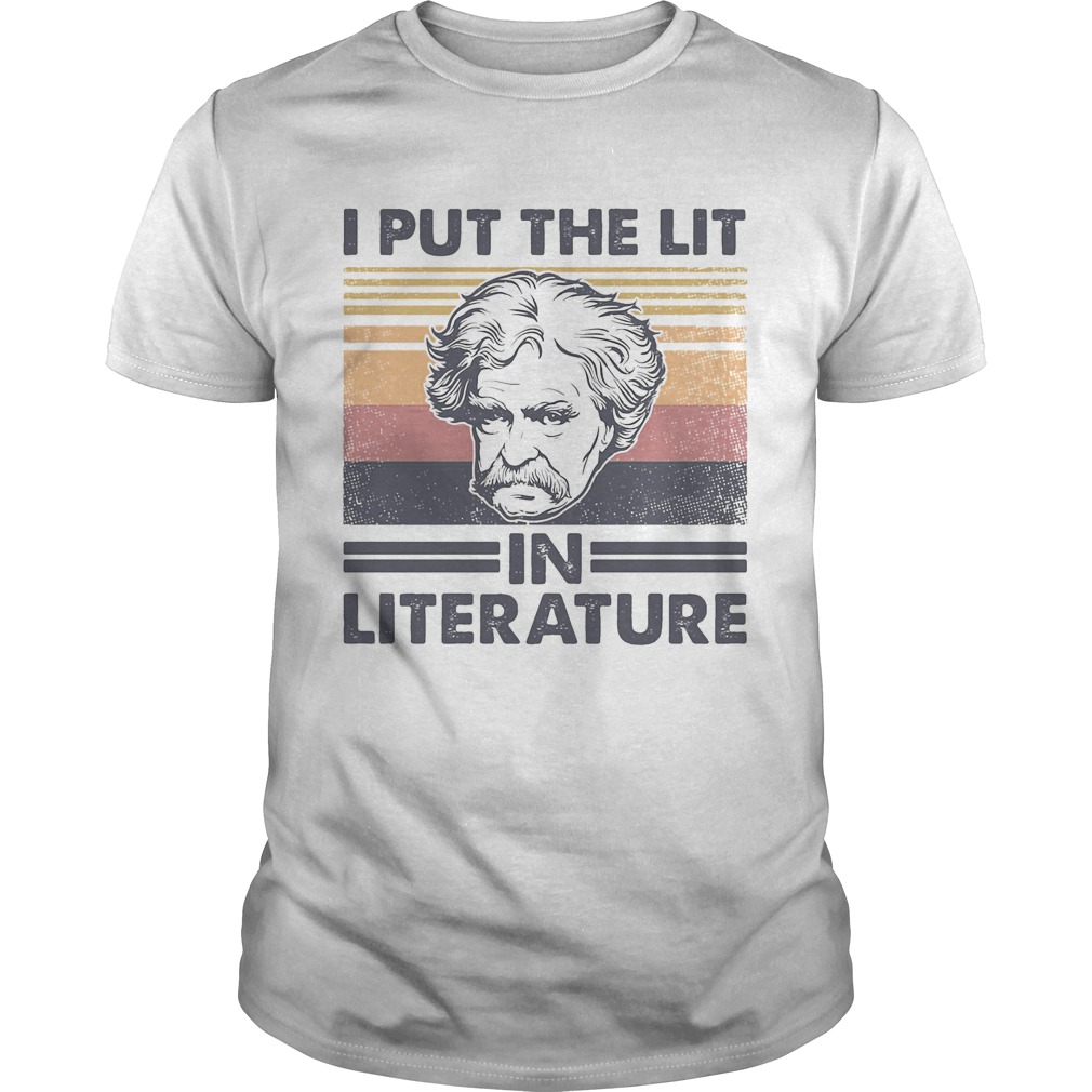 I put the lit in literature vintage retro shirt