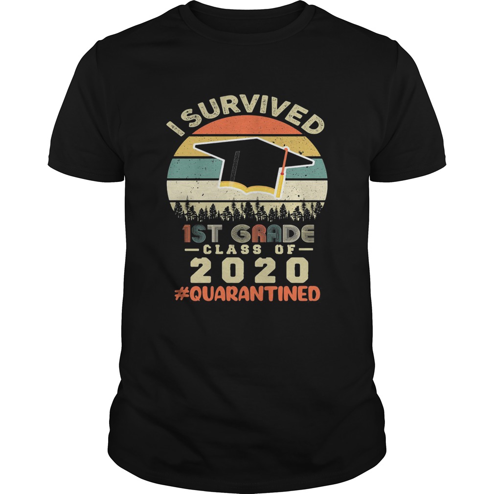 I survived 1st grade class of 2020 quarantined vintage shirt