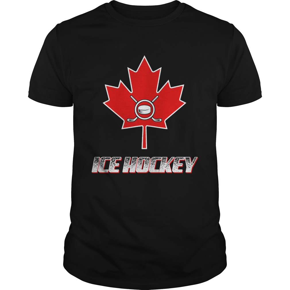 Ice hockey canada flag shirt